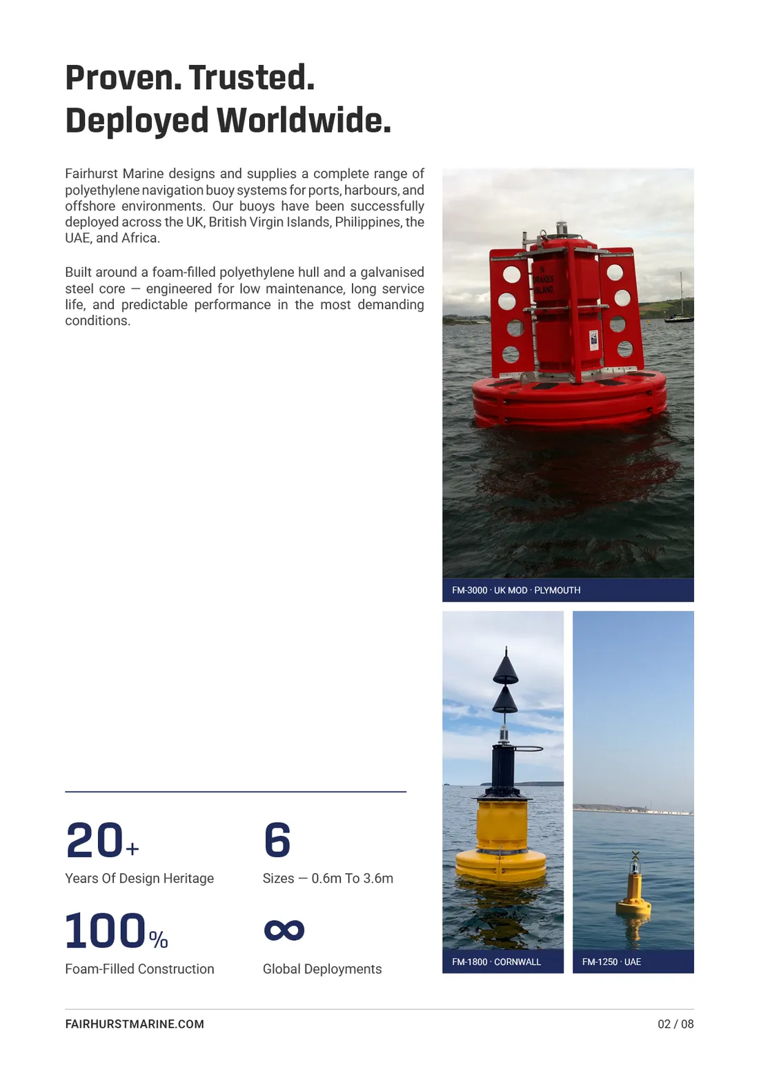 Fairhurst Marine brochure, inside page