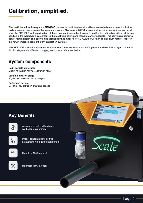 Scale PKS100E brochure, inside spread